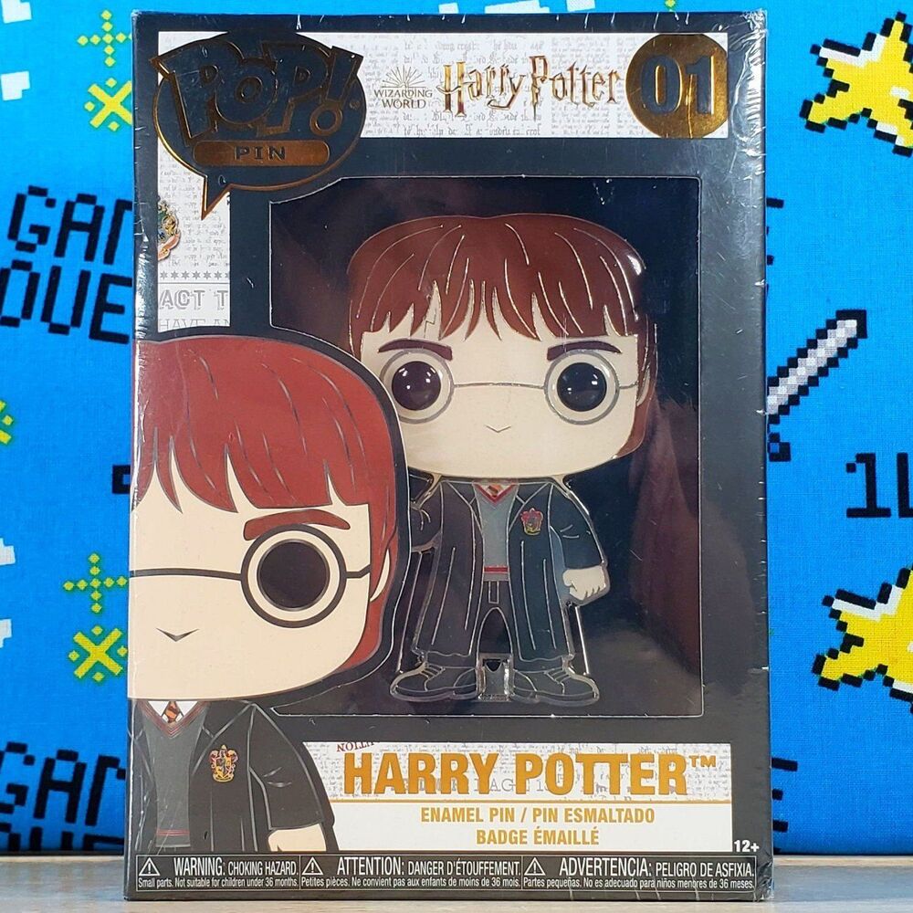 Funko Pin #01 Harry Potter Large Enamel Pin With Stand Wizarding World WB New